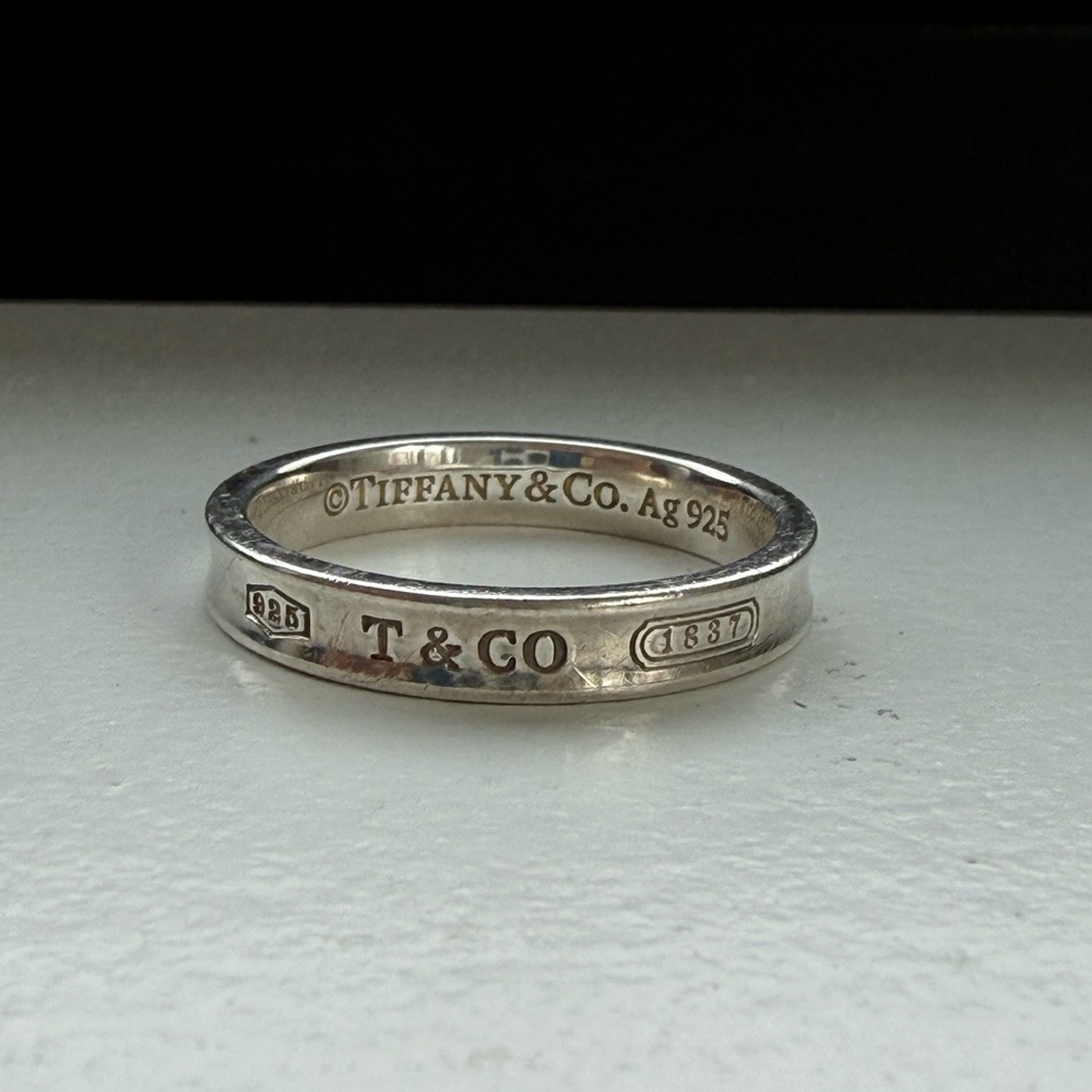 Tiffany & Co. 1837 Sterling Silver Band Ring – Size 11